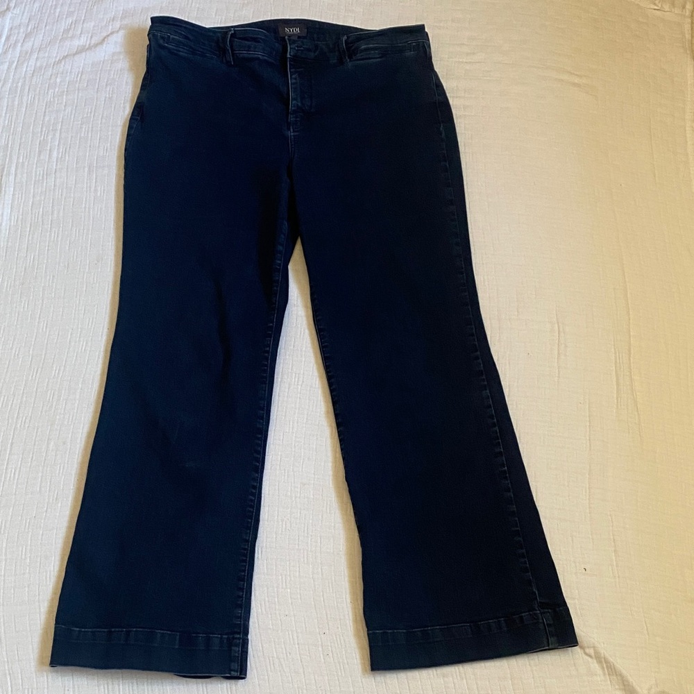NYDJ Dark Blue Wide Leg Jeans